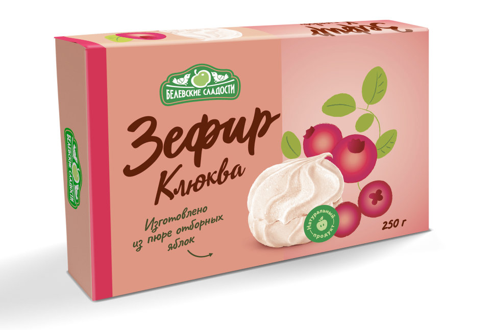  Зефир белевский "Клюква" 250г в Сергиевом Посаде