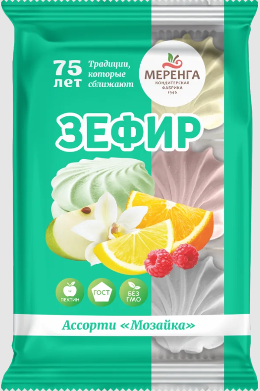 №1 Меренга Зефир Мозайка, 270г  в Сергиевом Посаде