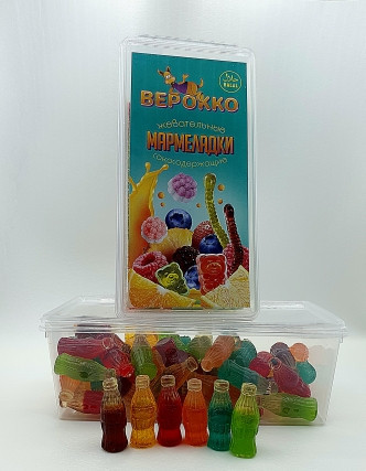 №2 Жевательный мармелад Бутылочки МИКС, 250г      в Сергиевом Посаде