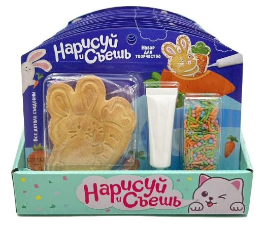 №3 Набор для творчества Нарисуй и съешь "Зайка" (блок 12шт 59г) в Сергиевом Посаде