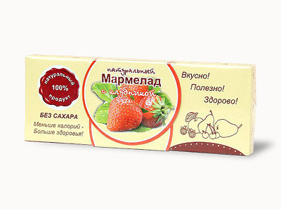  Мармелад натуральный "Клубника" 140г в Сергиевом Посаде